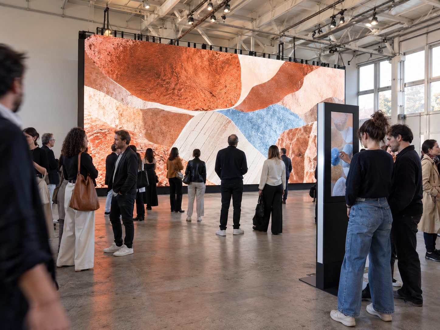Murs LED & totems phygitaux interactifs